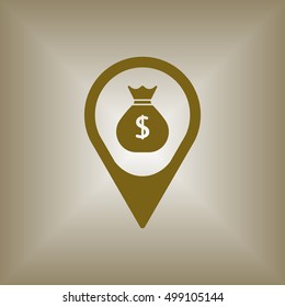 Money Icon. Flat design.