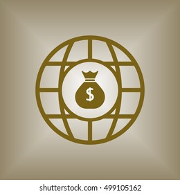 Money Icon. Flat design.