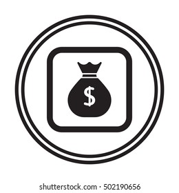 Money Icon. Flat design.