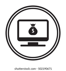 Money Icon. Flat design.