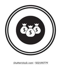 Money Icon. Flat design.