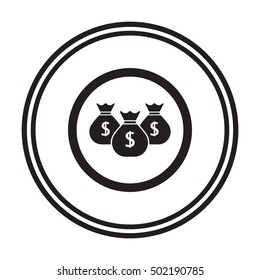 Money Icon. Flat design.
