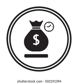Money Icon. Flat design.