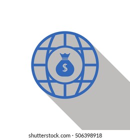 Money Icon. Flat design.
