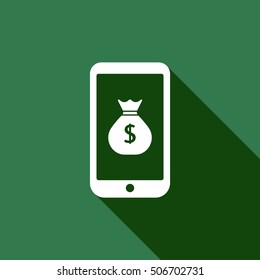 Money Icon. Flat design.