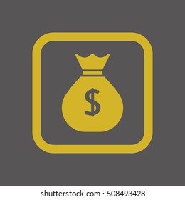 Money Icon. Flat design.