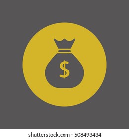 Money Icon. Flat design.