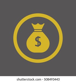 Money Icon. Flat design.