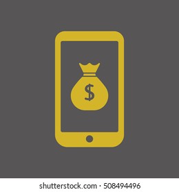 Money Icon. Flat design.