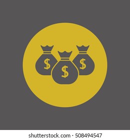Money Icon. Flat design.