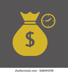 Money Icon. Flat design.