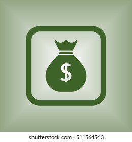 Money Icon. Flat design.