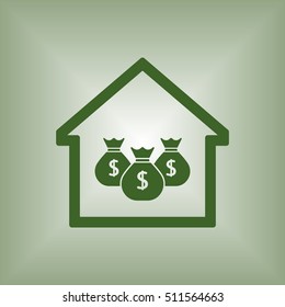 Money Icon. Flat design.