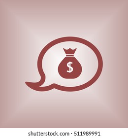 Money Icon. Flat design.