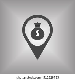 Money Icon. Flat design.