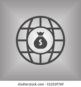 Money Icon. Flat design.