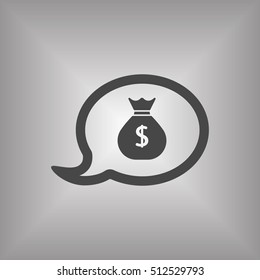 Money Icon. Flat design.