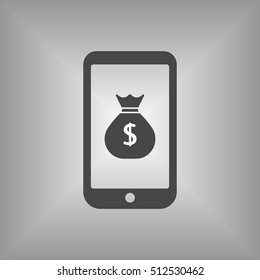 Money Icon. Flat design.