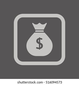 Money Icon. Flat design.