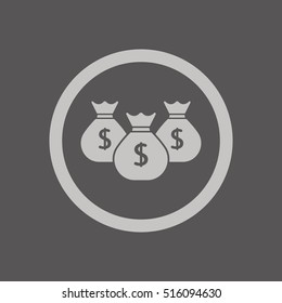 Money Icon. Flat design.