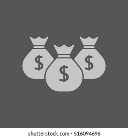 Money Icon. Flat design.