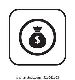 Money Icon. Flat design.