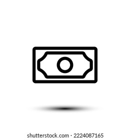 Icono de dinero. ilustración vectorial de diseño plano para web y móvil