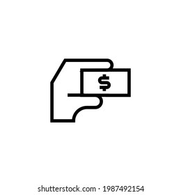 money icon flat design for website element etc.