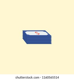 Money icon flat element. Vector illustration of money icon flat isolated on clean background for your web mobile app logo design.