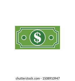 Money icon. Flat illustration of money vector. Money sign and symbol