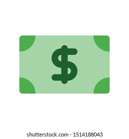 Money icon in flat style