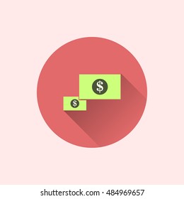 money icon. flat style