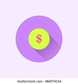 money icon. flat style