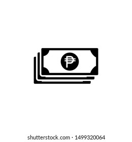 money icon in flat style isolated. Vector Symbol illustration.