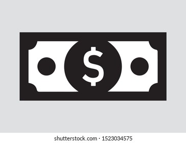 Money Icon, Flat Vector Design