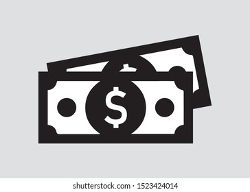 Money Icon, Flat Vector Design