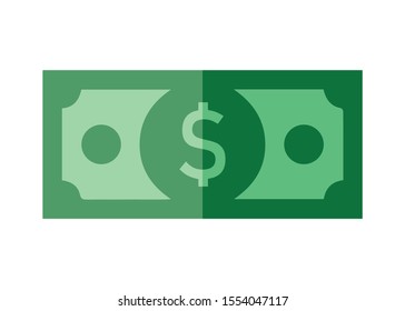 Money Icon, Flat Vector Design