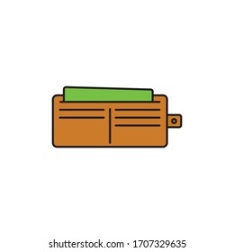 Icono de dinero Ilustración vectorial plana