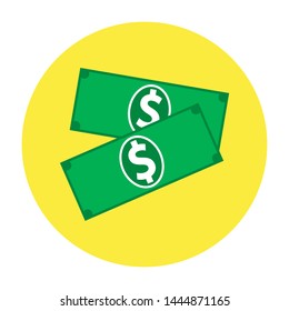 Money icon. Graphic template. Vector illustration