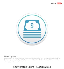 money icon Hexa White Background icon template - Free vector icon
