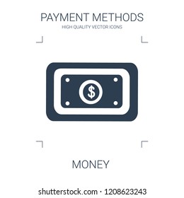 money icon. high quality filled money icon on white background. from payment methods collection flat trendy vector money symbol. use for web and mobile