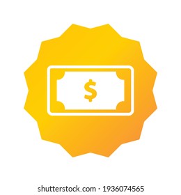 Geldsymbol. Geldillustration. Flaches Vektorsymbol. kann für Icon Design Element, ui, web, app verwenden.