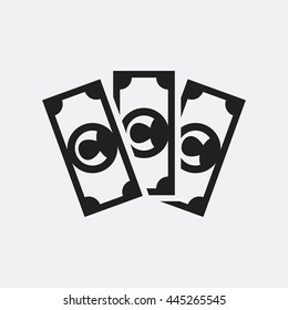 Money icon illustration isolated vector sign symbol