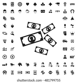 Money icon illustration isolated vector sign symbol