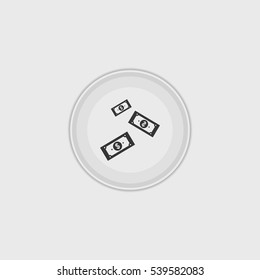 Money icon illustration isolated vector sign symbol