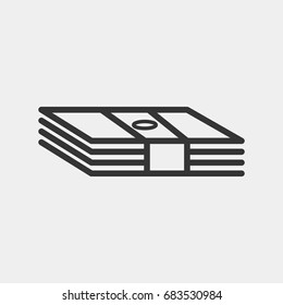 Money icon illustration isolated vector sign symbol