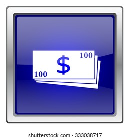Money icon. Internet button on white background. EPS10 vector.