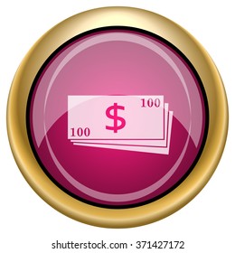 Money icon. Internet button on white background. EPS10 vector.