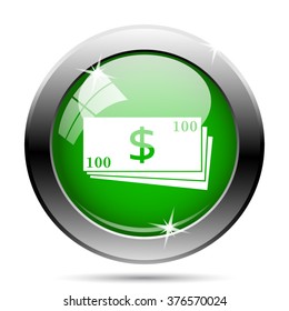 Money icon. Internet button on white background. EPS10 vector.
