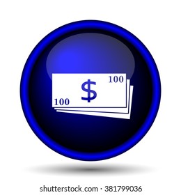 Money icon. Internet button on white background. EPS10 vector